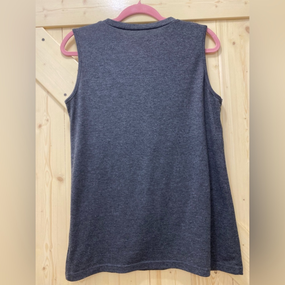 ❤️❤️Green & Grey Princess Unicorn Sleeveless Tee Shirt - Picture 3 of 5